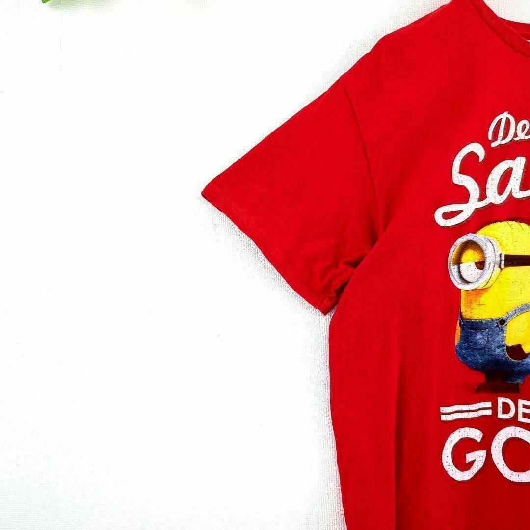 DELTA(デルタ)のTシャツ US古着 L ミニオンズ オーバーサイズ ビッグプリント 赤 半袖 メンズのトップス(Tシャツ/カットソー(半袖/袖なし))の商品写真