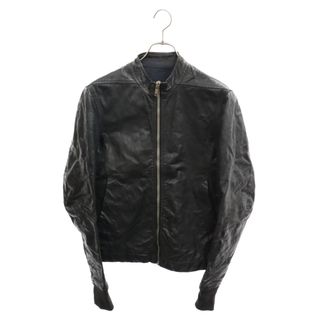 リックオウエンス(Rick Owens)のRick Owens リックオウエンス 12AW Sternberg Leather Jacket スタンバーグシングルライダースジャケット RU9763 ブラック(ライダースジャケット)