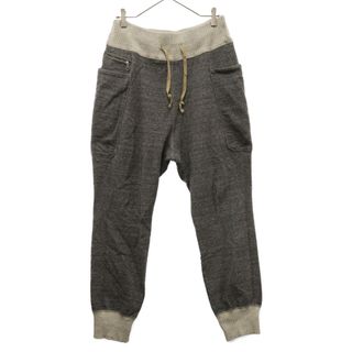 KAPITAL キャピタル Sweat Rib Pants 裾リブスウェットパンツ ナンバリング ツートンカラー 霜降り ダークグレー