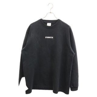 VETEMENTS ヴェトモン 19AW Inverted Logo L/S Tee インバーテッドロゴロングスリーブTシャツ 長袖 カットソー ロンT ブラック UAH20TR614(Tシャツ/カットソー(七分/長袖))