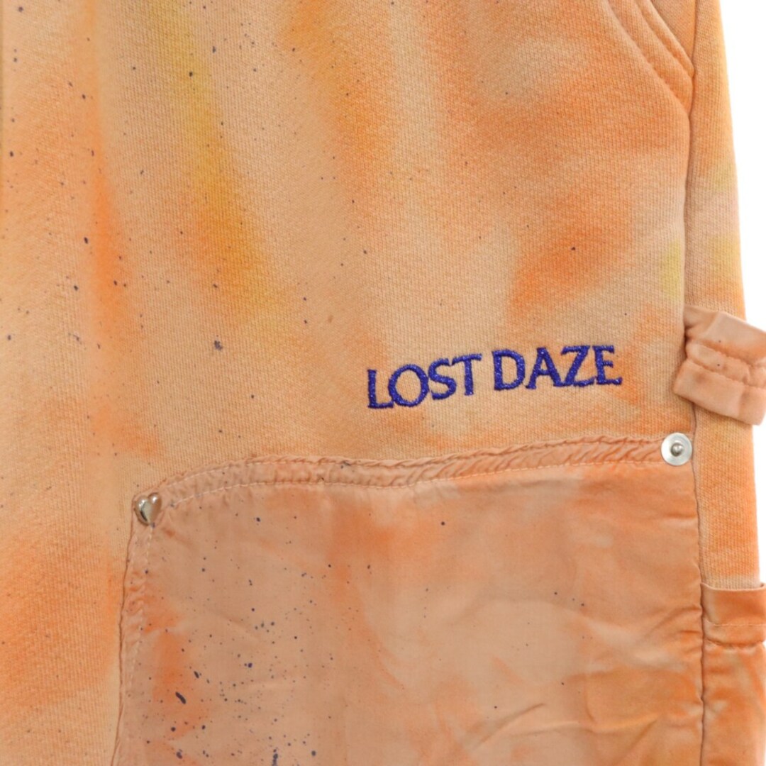 LOSTDAZE ロストデイズ DOUBLE KNEE SWEAT PANTS ダブルニー スウェットパンツ LD-3053-111-BST オレンジ メンズのパンツ(その他)の商品写真