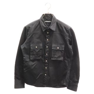 クロムハーツ(Chrome Hearts)のCHROME HEARTS クロムハーツ BSフレア ワークシャツジャケット ミリタリーシャツ ブラック(シャツ)