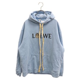 ロエベ(LOEWE)のLOEWE ロエベ ×スタジオジブリ となりのトトロ フロントロゴ刺繍プルオーバーパーカー ブルー H848341X14(パーカー)