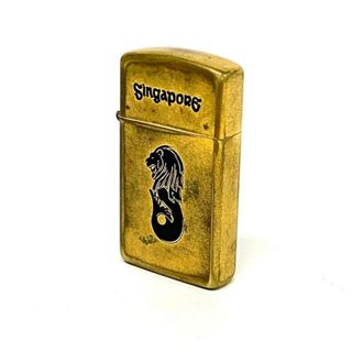 ジッポー(ZIPPO)のZIPPO(ジッポー) ライター - ゴールド 着火確認できず 金属素材(タバコグッズ)