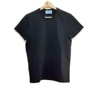 プラダ(PRADA)のPRADA(プラダ) 半袖Tシャツ サイズL レディース美品  - 黒 クルーネック(Tシャツ(半袖/袖なし))