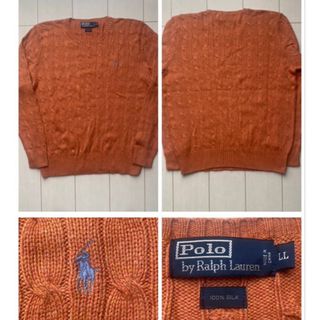 ポロラルフローレン(POLO RALPH LAUREN)の未使用 DEAD STOCK POLO ラルフローレン SILK knit XL(ニット/セーター)