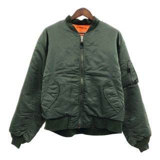 90年代 ST ARMY INDUSTRIES MA-1 フライトジャケット ミリタリー カーキ (メンズ XL) 中古 古着 Q6817(その他)