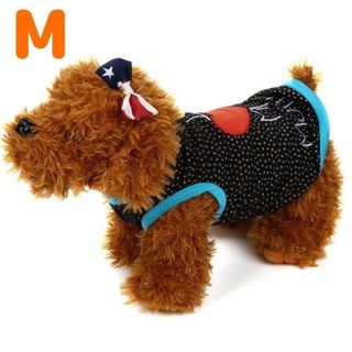 【在庫限り】ペット服 Mサイズ 小型犬 ノースリーブ 個性的 犬服 ペット用品(犬)