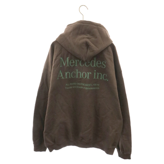 Mercedes Anchor Inc. メルセデスアンカーインク Hoodie Sweat ロゴプリント プルオーバーパーカー フーディースウェット ブラウン(パーカー)