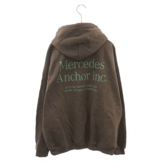 Mercedes Anchor Inc. メルセデスアンカーインク Hoodie Sweat ロゴプリント プルオーバーパーカー フーディースウェット ブラウン(パーカー)