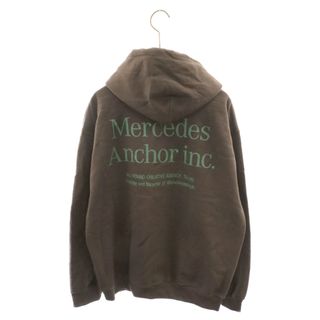 Mercedes Anchor Inc. メルセデスアンカーインク Hoodie Sweat ロゴプリント プルオーバーパーカー フーディースウェット ブラウン(パーカー)