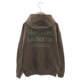 Mercedes Anchor Inc. メルセデスアンカーインク Hoodie Sweat ロゴプリント プルオーバーパーカー フーディースウェット ブラウン(パーカー)