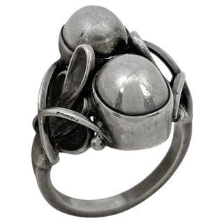 Georg Jensen - ジョージジェンセン デザイン リング 9.5号 シルバー925 【中古】