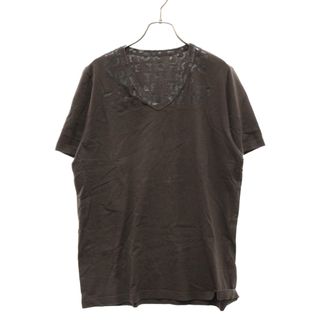 マルタンマルジェラ(Maison Martin Margiela)のMaison Martin Margiela メゾンマルタンマルジェラ AIDS T-shirt グラフィックプリント エイズ Vネック 半袖Tシャツ ブラウン 30GC999420299(Tシャツ/カットソー(半袖/袖なし))