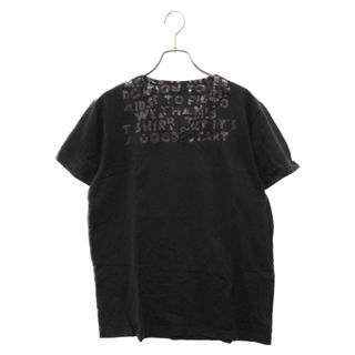 マルタンマルジェラ(Maison Martin Margiela)のMartin Margiela マルタンマルジェラ 07AW AIDS T-shirt グラフィックプリント エイズ Vネック 半袖Tシャツ ブラック 31 GC099(Tシャツ/カットソー(半袖/袖なし))