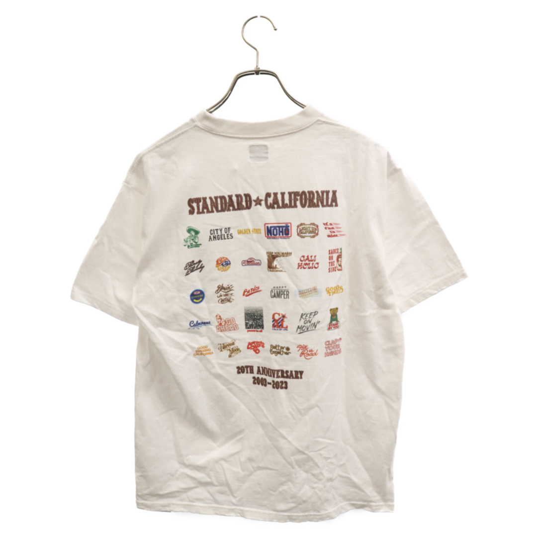 STANDARD CALIFORNIA(スタンダードカリフォルニア)のSTANDARD CALIFORNIA スタンダード カリフォルニア SD 20th Anniversary Logo ロゴ 半袖Tシャツ ホワイト メンズのトップス(Tシャツ/カットソー(半袖/袖なし))の商品写真