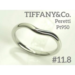 ティファニー(Tiffany & Co.)のTIFFANY&Co.ティファニー　Pt950カーブドバンドリング　11.8号(リング(指輪))