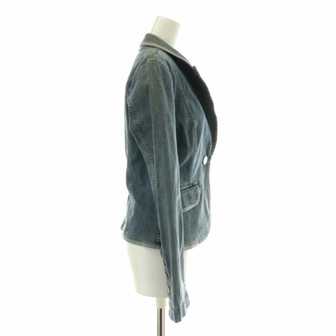Max & Co.(マックスアンドコー)のマックス&コー デニムジャケット ジージャン テーラード 40 M 青 レディースのジャケット/アウター(その他)の商品写真