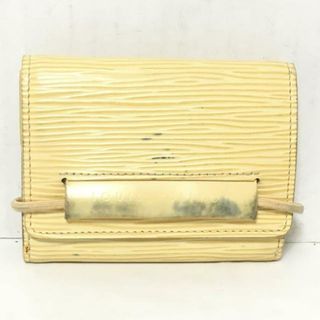 ルイヴィトン(LOUIS VUITTON)のLOUIS VUITTON(ルイヴィトン) 3つ折り財布 エピ ポルトモネエラスティック M6366A ヴァニーユ レザー（LVロゴの刻印入り）(財布)