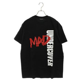 UNDERCOVER - UNDERCOVER アンダーカバー グラフィックロゴプリント クルーネック カットソー 半袖Tシャツ ブラック MUV9802-3