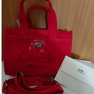 COACH - COACH　新品　未使用　カーゴトート　赤