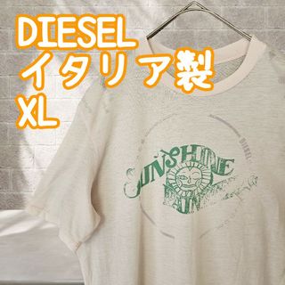 ディーゼル(DIESEL)のa-46 DIESEL ディーゼル  美品 イタリア製 ティーシャツ ピンク(Tシャツ/カットソー(半袖/袖なし))