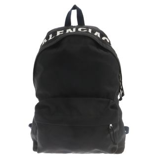 バレンシアガ(Balenciaga)のBALENCIAGA バレンシアガ WHEEL BACKPACK ロゴ刺繍 ウィール バックパック リュック ブラック 565798(バッグパック/リュック)