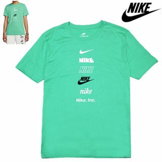 ナイキ(NIKE)の新品 Mサイズ ナイキ ロゴ スウッシュ プリント 半袖 メンズ Tシャツ(Tシャツ/カットソー(半袖/袖なし))