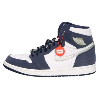 ナイキ(NIKE)のNIKE ナイキ AIR JORDAN 1 HIGH OG CO.JP 2020 DC1788-100 エアジョーダン1 シーオー ドット ジェーピー ハイカットスニーカー ホワイト/ネイビー US9.5/27.5cm(スニーカー)