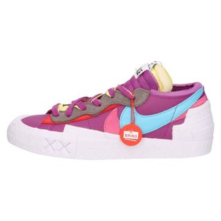 ナイキ(NIKE)のNIKE ナイキ ×sacai×KAWS BLAZER LOW PURPLE DUSK サカイ ブレーザー ローカットスニーカー パープルダスク US8.5/26.5cm DM7901-500(スニーカー)