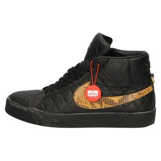 ナイキ(NIKE)のNIKE SB ナイキエスビー ×SUPREME SB Blazer Mid シュプリーム エスビーブレザー ミッド ハイカットスニーカー ブラック/ブラウン US9.5/27.5cm DV5078-001(スニーカー)