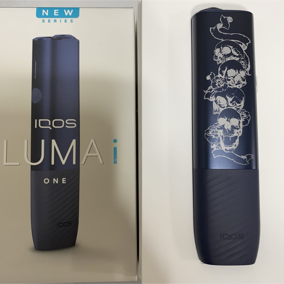 IQOS(アイコス)のスカル 加工 iQOS ILUMA i ONE アイコス イルマ i ワン 黒 メンズのファッション小物(タバコグッズ)の商品写真