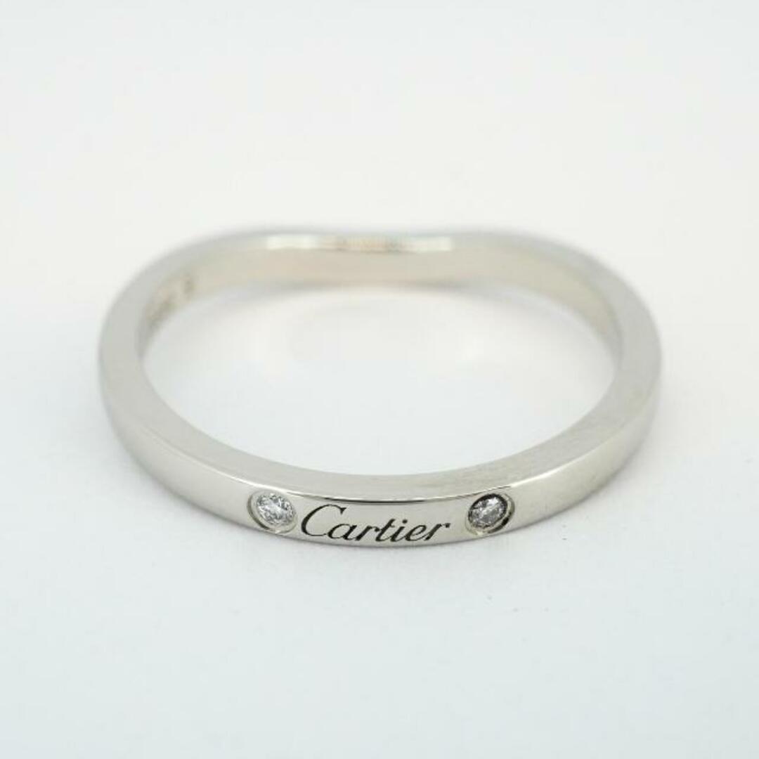 Cartier(カルティエ)の【4jhb149】カルティエ リング/バレリーナ/カーブ/3PD/ダイヤモンド/Pt950 プラチナ 【中古】 レディース レディースのアクセサリー(リング(指輪))の商品写真