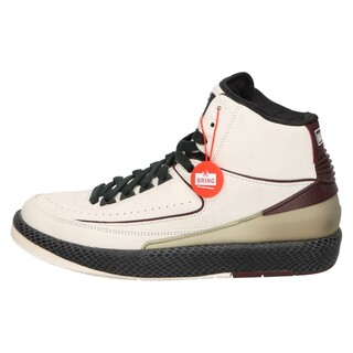 ナイキ(NIKE)のNIKE ナイキ ×A MA MANIERE AIR JORDAN 2 RETRO DO7216-100 ア マ マニエール エアジョーダン2 レトロ ハイカットスニーカー ホワイト/ブラウン US8.5/26.5cm(スニーカー)