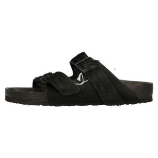 リックオウエンス(Rick Owens)のRick Owens リックオウエンス ×BIRKENSTOCK Arizona EXTRO ビルケンシュトック アリゾナ エクストロ ハラコ サンダル ブラック(サンダル)