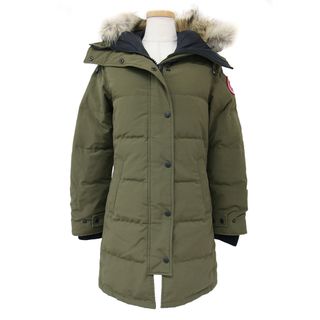 カナダグース(CANADA GOOSE)のCANADA GOOSE カナダグース ダウンコート MACKENZIE PARKA  カーキ グリーン S マッケンジーパーカー フードファー アウター シンプル カジュアル 大人 きれいめ【レディース】【中古】【K4096】(ダウンジャケット)