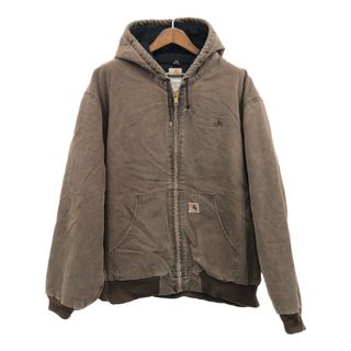 カーハート(carhartt)の00年代 Carhartt カーハート アクティブパーカージャケット 大きいサイズ ブラウン (メンズ 4XL) 中古 古着 Q7125(その他)