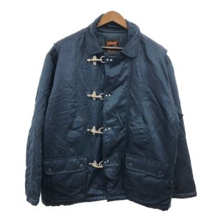 ショット(schott)のSchott ショット ナイロン ファイヤーマンジャケット ネイビー (メンズ L) 中古 古着 Q7131(その他)