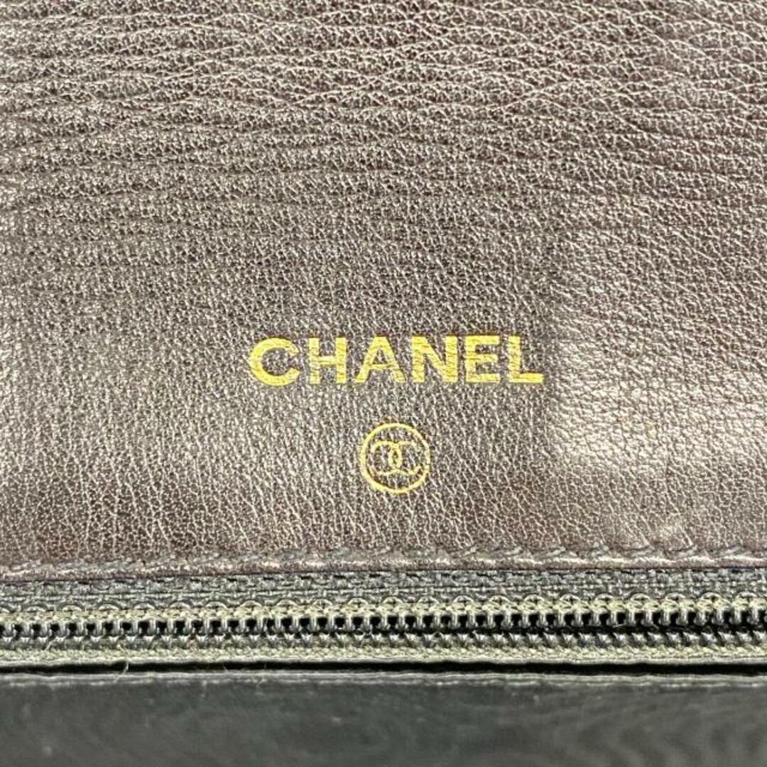 CHANEL(シャネル)の【4ic3853】シャネル ショルダーウォレット/チェーンショルダー/キャビアスキン/ブラック/ゴールド金具 【中古】 レディース レディースのファッション小物(財布)の商品写真