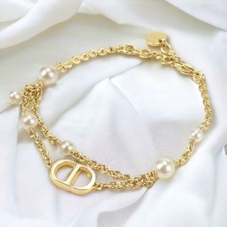 クリスチャンディオール Christian Dior ブレスレット レディース B2068WOMRS プチCD ブレスレット