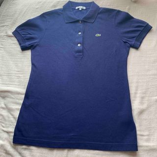 ラコステ(LACOSTE)のラコステ　ポロシャツ　紺　サイズ40(ポロシャツ)