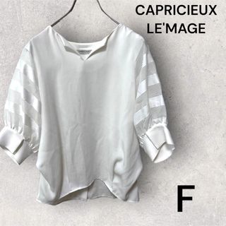 CAPRICIEUX LE'MAGE - CAPRICIEUX LE'MAGE 半袖カットソー　ブラウス　Fサイズ