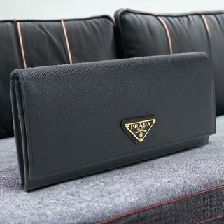 プラダ(PRADA)のプラダ PRADA 長財布ニ折小銭入付き レディース 1MH132 QHH F0002 サフィアーノレザー財布(財布)