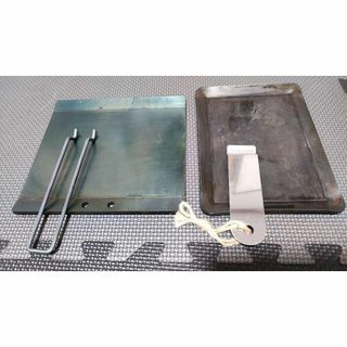 アウトドア用鉄板（ハンドメイド品）(調理器具)