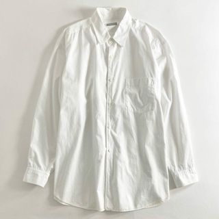 コムデギャルソン(COMME des GARCONS)の13e21 90s COMME des GARCONS HOMME コムデギャルソンオム アーカイブ 田中オム ワイドシルエット 長袖シャツ プレーンシャツ  ホワイト L相当 メンズ(シャツ)