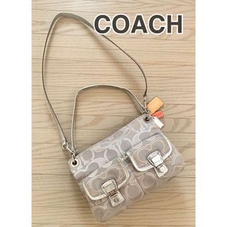 コーチ(COACH)の【COACH コーチ】ショルダーバッグ　シルバー(ショルダーバッグ)