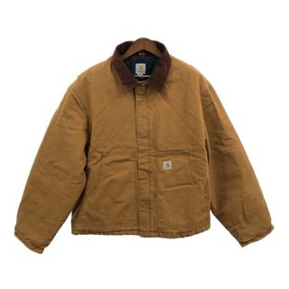 カーハート(carhartt)のCarhartt カーハート アクティブジャケット 大きいサイズ ロゴ ブラウン (メンズ 2XL) 中古 古着 Q7140(その他)