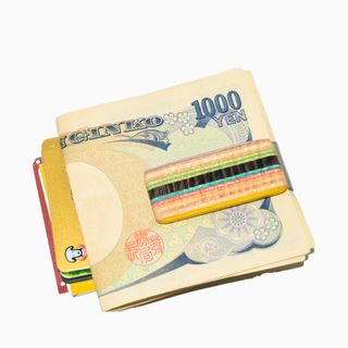 ハンドメイド 木製雑貨 マネークリップ 財布 カードケース スケートボード ④(マネークリップ)