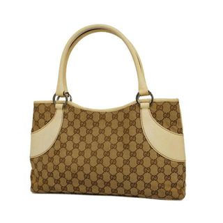 グッチ(Gucci)の【4id4129】グッチ トートバッグ/GGキャンバス/113015/キャンバス/アイボリー/ブラウン 【中古】 レディース(トートバッグ)