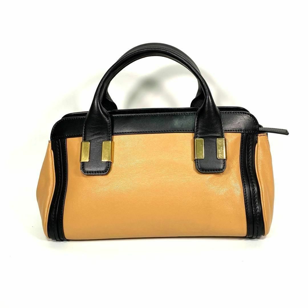 【美品】Chloe クロエ ハンドバッグ バイカラー レザー 本革 希少カラー 【美品】Chloe クロエ ハンドバッグ バイカラー レザー 本革 希少カラー